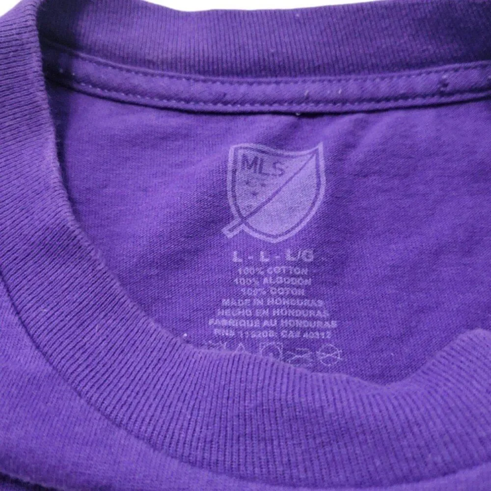 MLS Orlando City Shirt Size Large The Lions Soccer T-Shirt Graphic Print T-Shirt